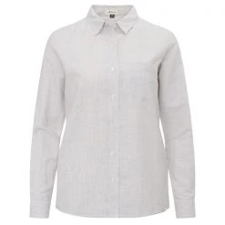 Billig 🧨 FRILUFTS HELLNAR L/S 👚 SHIRT Frauen - Outdoor Bluse Aluminium 👍