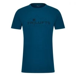 Aktion 💯 FRILUFTS WAIHO PRINTED T-SHIRT Männer - Funktionsshirt Blue Opal 🎉