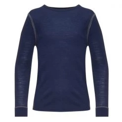 Aktion ❤️ FRILUFTS NOLSOY LONGSLEEVE Kinder - Funktionsshirt Patriot Blue ⌛